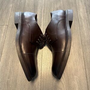 Polo Ralph Lauren Men's Brown Asher Captoe Oxfords Cow Leather Shoes